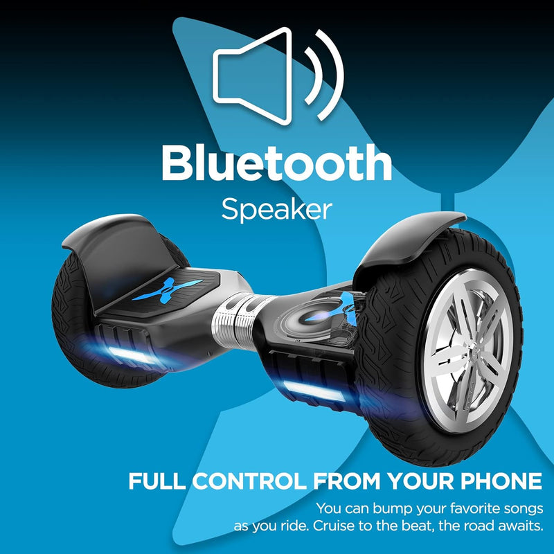 Hover-1 Ranger Pro Elecric Hoverboard | 9MPH Top Speed, 8 Mile Range, Bluetooth Speaker
