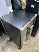 NewAir 24" Built-in Dual Zone Refrigerator 18 Bottle and 58 Can French Door Wine and Beverage Fridge in Stainless Steel, Drinks and Wine Cooler