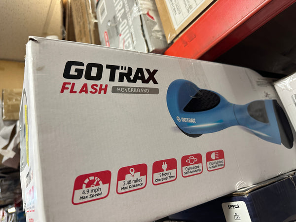 GOTRAX Flash Hoverboard for Kids Ages 5-12 with Light 150W Motor, 6.5" LED Wheels 5mph Speed, Blue