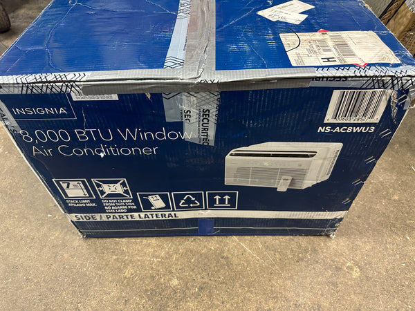 Insignia™ - 350 Sq. Ft. 8,000 BTU U-Shaped Window Air Conditioner - White