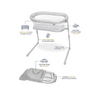 HALO Baby Flex BassiNest, Adjustable Travel Bassinet, Easy Folding, Lightweight with Mattress and Carrying Bag