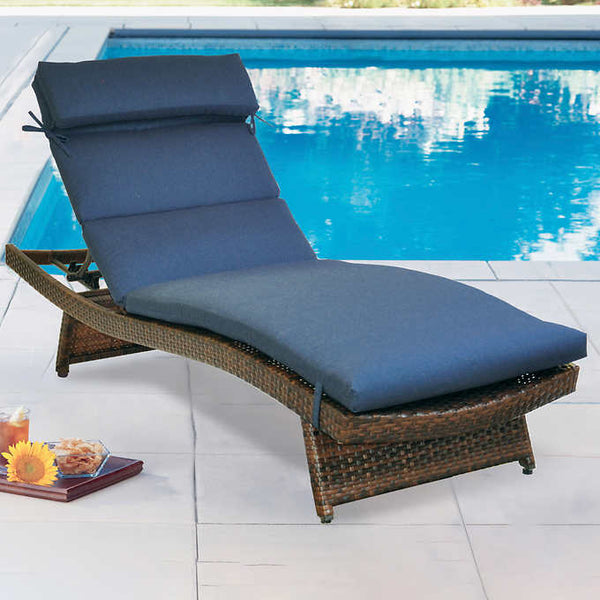 Peak Season Outdoor Chaise Cushion BLUE (CUSHION ONLY)