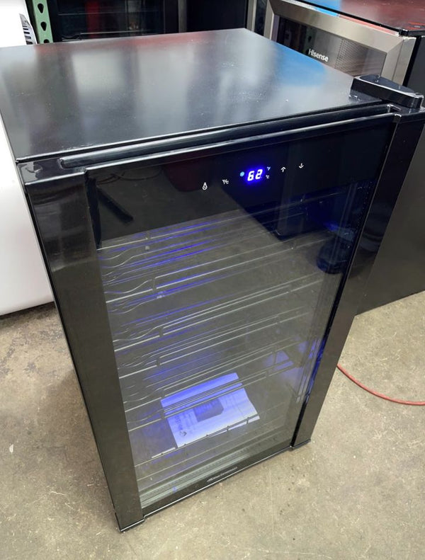 Wine Enthusiast VinoView 36-Bottle Black Stainless Steel WINE COOLER