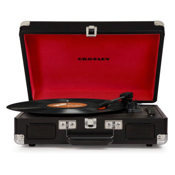 Crosley Cruiser Deluxe Stereo Turntable - Black - CR8005D-BK