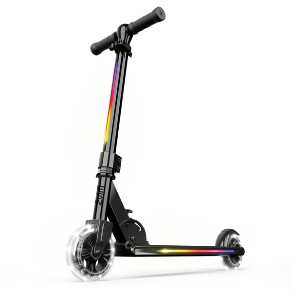 Jetson Mars 2-Wheel Folding Kids Kick Scooter with LED Light-up Stem, Deck and Wheels, Adjustable Handlebars