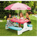 L.O.L. Surprise! Birthday Party Kids Picnic Table with Umbrella