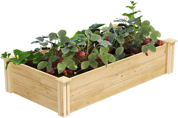 Greenes Fence RC24484T Raised Garden Bed, 2 Ft. x 4 Ft. x 10.5 in, Cedar
