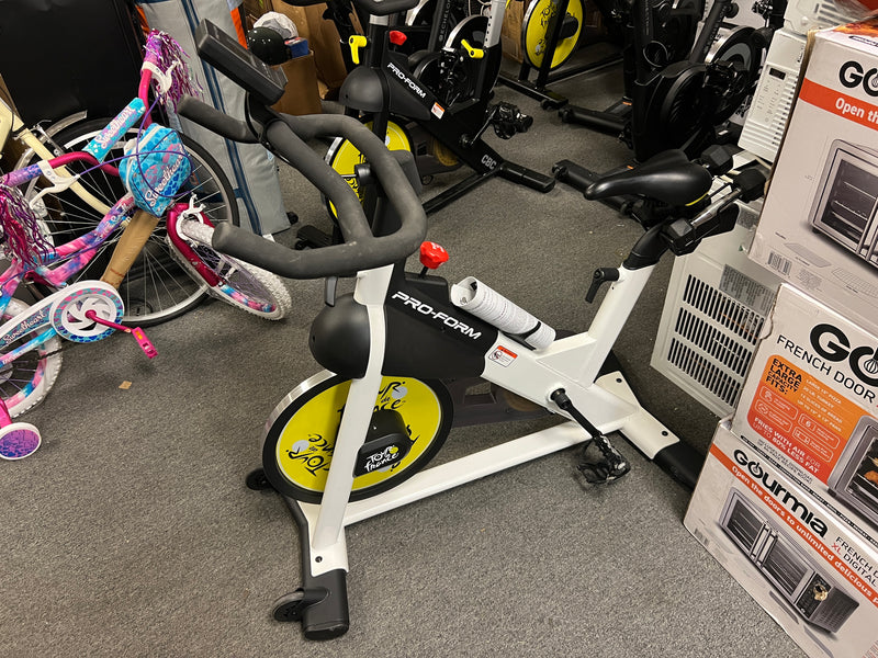 ProForm Tour De France white indoor cycling bike