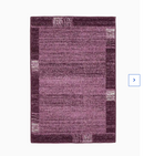 Unique Loom Sarah Del Mar 2 x 3 Purple/Beige Indoor Geometric Industrial Area Rug