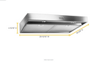 Whirlpool 30" Convertible Range Hood - Stainless steel Model: WVU37UC0FS