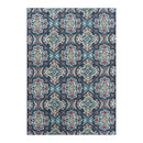 Better Homes & Gardens Turquoise Medallion Outdoor Rug, - 7x10