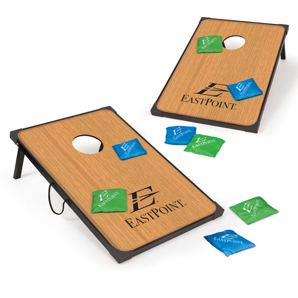 EastPoint Sports Cornhole Outdoor Game - MDF 3' L x 2' W Portable Bean Bag Toss Set - Includes 8 Cornhole Bean Bags