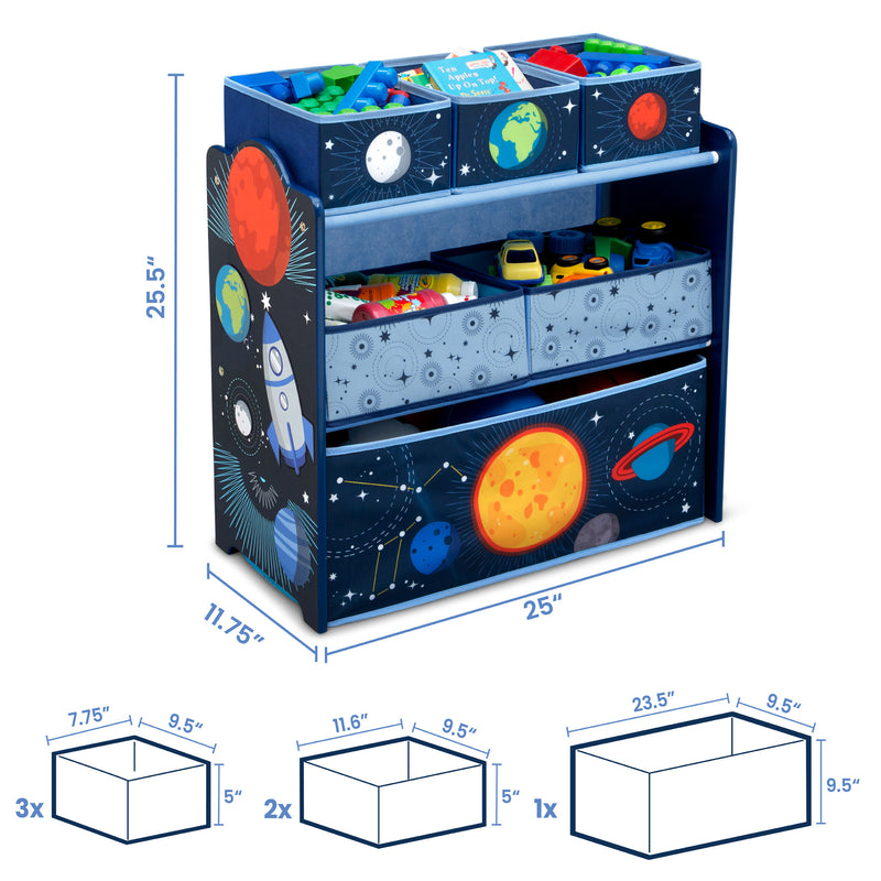 Delta Children Space Adventures Design and Store Toy Organizer