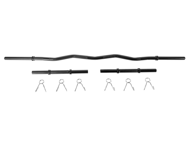 CAP Barbell 1" Curl Bar & Dumbbell Handle Set, Black